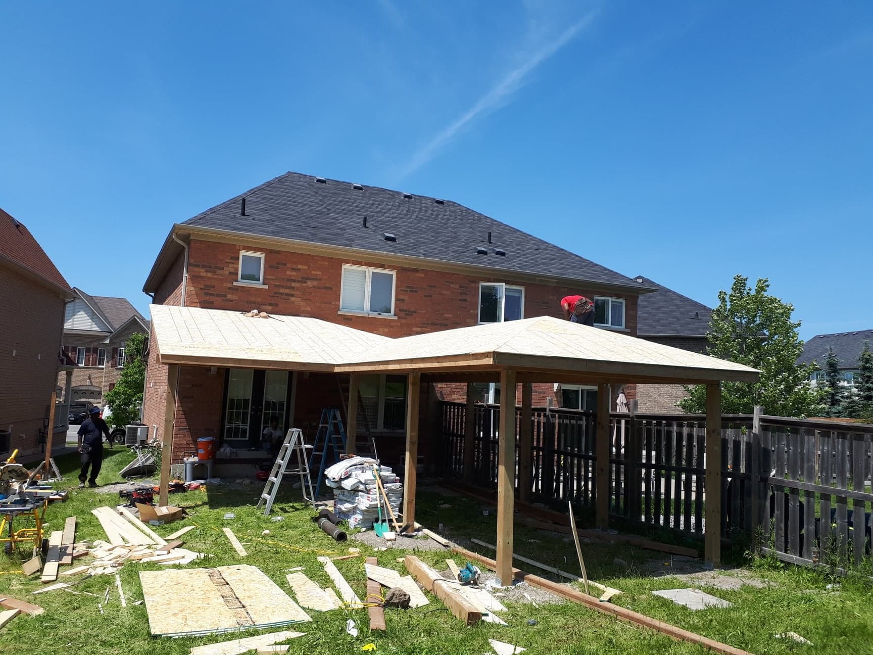 Deck platform setup